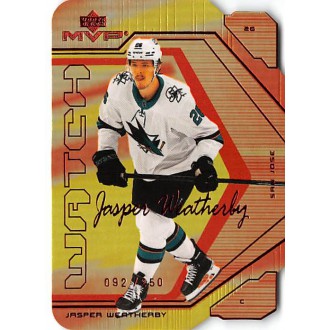 Insertní karty - Weatherby Jasper - 2021-22 Upper Deck MVP Update Colors and Contours Gold No.106
