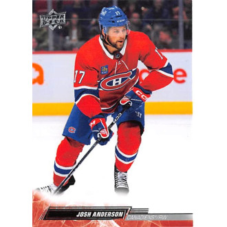 Řadové karty - Anderson Josh - 2022-23 Upper Deck No.349