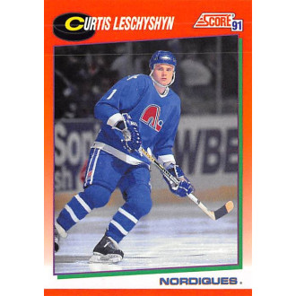 Řadové karty - Leschyshyn Curtis - 1991-92 Score Canadian English No.58