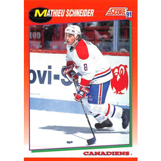 Řadové karty - Schneider Mathieu - 1991-92 Score Canadian English No.105