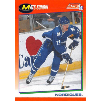 Řadové karty - Sundin Mats - 1991-92 Score Canadian English No.130