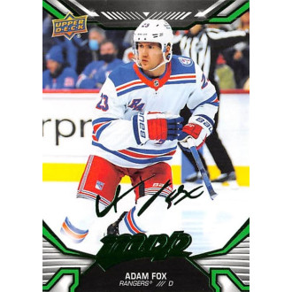 Paralelní karty - Fox Adam - 2022-23 MVP Green Script No.33