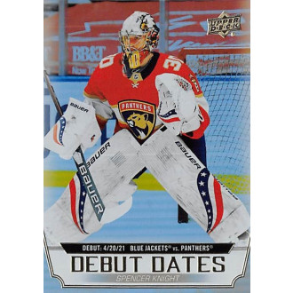 Insertní karty - Knight Spencer - 2022-23 Upper Deck Debut Dates Gold No.DD12