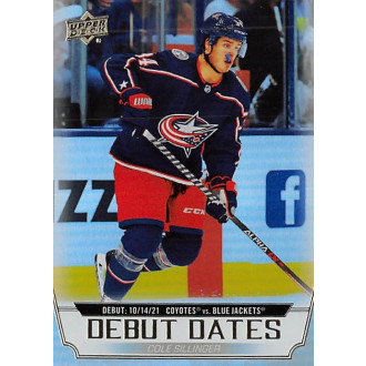 Insertní karty - Sillinger Cole - 2022-23 Upper Deck Debut Dates Gold No.DD15