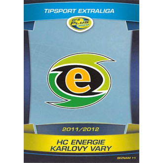 Extraliga OFS - HC Energie Karlovy Vary - 2011-12 OFS Seznam karet - logo No.11