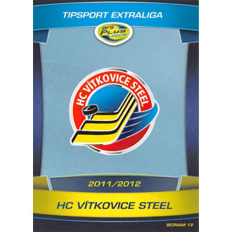 Extraliga OFS - HC Vítkovice Steel - 2011-12 OFS Seznam karet - logo No.12