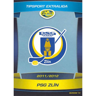 Extraliga OFS - PSG Zlín - 2011-12 OFS Seznam karet - logo No.14