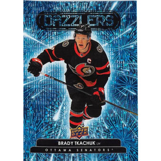 Insertní karty - Tkachuk Brady - 2022-23 Upper Deck Dazzlers Blue No.2