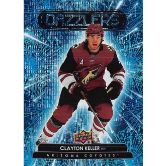 Insertní karty - Keller Clayton - 2022-23 Upper Deck Dazzlers Blue No.19