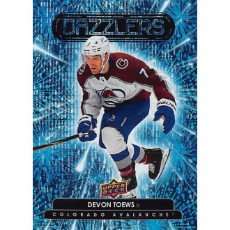 Insertní karty - Toews Devon - 2022-23 Upper Deck Dazzlers Blue No.25
