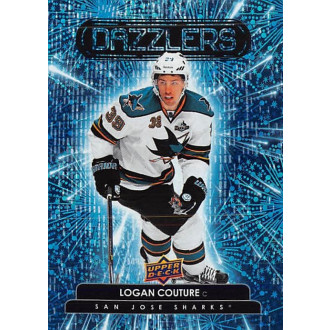 Insertní karty - Couture Logan - 2022-23 Upper Deck Dazzlers Blue No.27