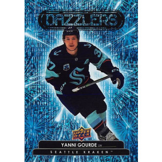 Insertní karty - Gourde Yanni - 2022-23 Upper Deck Dazzlers Blue No.38