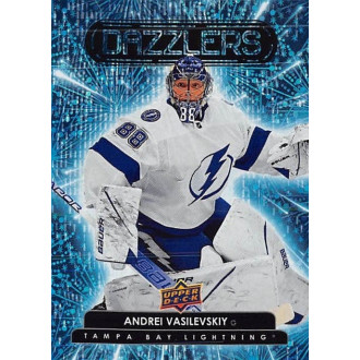 Insertní karty - Vasilevskiy Andrei - 2022-23 Upper Deck Dazzlers Blue No.42