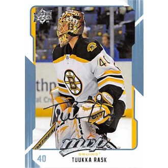 Řadové karty - Rask Tuukka - 2008-09 MVP No.29