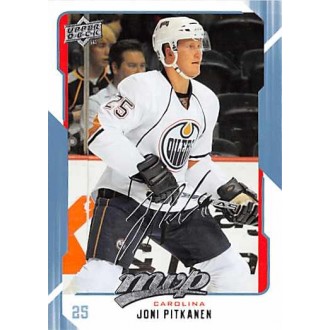 Řadové karty - Pitkanen Joni - 2008-09 MVP No.59