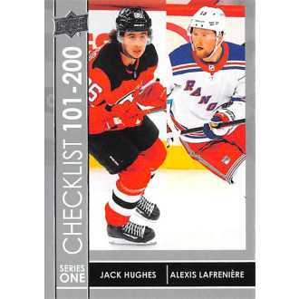 Řadové karty - Hughes Jack, Lafreniere Alexis - 2021-22 Upper Deck No.200