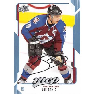 Řadové karty - Sakic Joe - 2008-09 MVP No.72