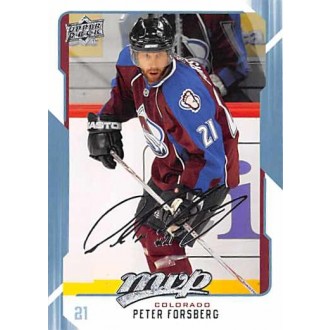 Řadové karty - Forsberg Peter - 2008-09 MVP No.73