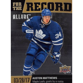 Insertní karty - Matthews Auston - 2019-20 Allure For the Record No.FR05