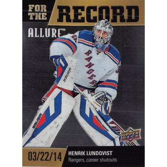 Insertní karty - Lundqvist Henrik - 2019-20 Allure For the Record No.FR06
