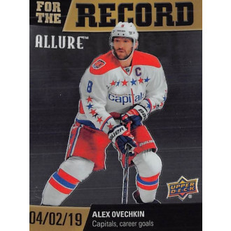 Insertní karty - Ovechkin Alex - 2019-20 Allure For the Record No.FR10