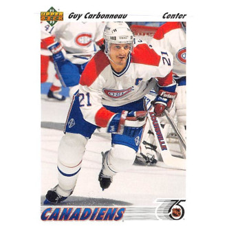 Řadové karty - Carbonneau Guy - 1991-92 Upper Deck No.265