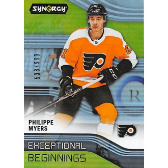Insertní karty - Myers Philippe - 2019-20 Synergy Exceptional Beginnings No.EB10