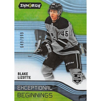 Insertní karty - Lizotte Blake - 2019-20 Synergy Exceptional Beginnings No.EB15