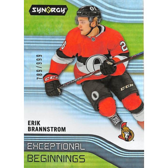 Insertní karty - Brannstrom Erik - 2019-20 Synergy Exceptional Beginnings No.EB5
