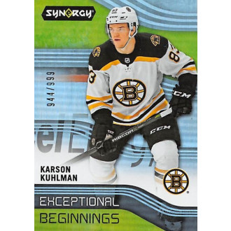 Insertní karty - Kuhlman Karson - 2019-20 Synergy Exceptional Beginnings No.EB19
