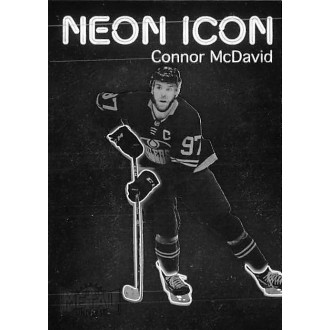Insertní karty - McDavid Connor - 2021-22 Metal Universe Neon Icon No.1
