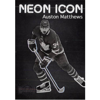 Insertní karty - Matthews Auston - 2021-22 Metal Universe Neon Icon No.5