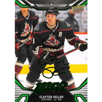 Paralelní karty - Keller Clayton - 2022-23 MVP Green Script No.84
