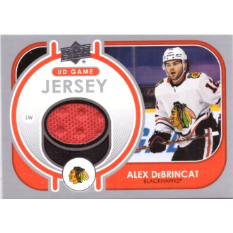 Jersey karty - DeBrincat Alex - 2021-22 Upper Deck Game Jersey red No.GJ-AD