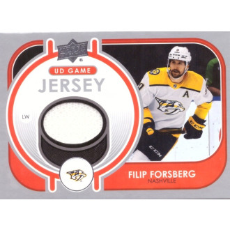 Jersey karty - Forsberg Filip - 2021-22 Upper Deck Game Jersey white No.GJ-FF