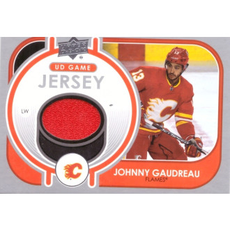 Jersey karty - Gaudreau Johnny - 2021-22 Upper Deck Game Jersey red No.GJ-GA