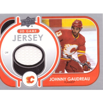 Jersey karty - Gaudreau Johnny - 2021-22 Upper Deck Game Jersey white No.GJ-GA