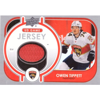Jersey karty - Tippett Owen - 2021-22 Upper Deck Game Jersey red No.GJ-OT