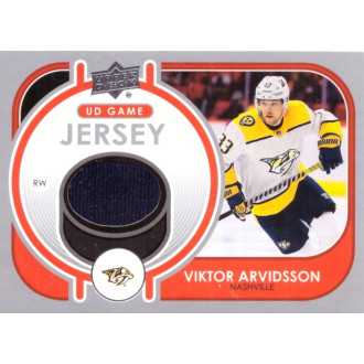 Jersey karty - Arvidsson Viktor - 2021-22 Upper Deck Game Jersey black No.GJ-AR