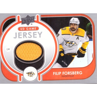 Jersey karty - Forsberg Filip - 2021-22 Upper Deck Game Jersey orange No.GJ-FF