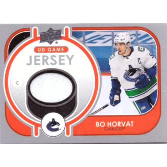 Jersey karty - Horvat Bo - 2021-22 Upper Deck Game Jersey white No.GJ-BH