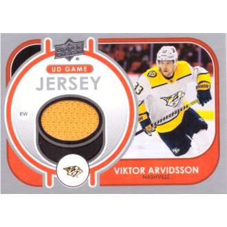 Jersey karty - Arvidsson Viktor - 2021-22 Upper Deck Game Jersey orange No.GJ-AR