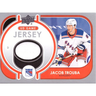 Jersey karty - Trouba Jacob - 2021-22 Upper Deck Game Jersey white No.GJ-JT