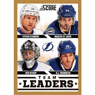 Paralelní karty - Bishop Ben, Stamkos Steven, St.Louis Martin, Crombeen B.J. - 2013-14 Score Gold No.576
