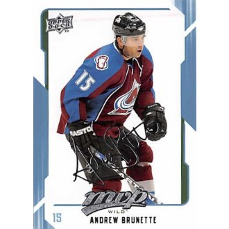 Řadové karty - Brunette Andrew - 2008-09 MVP No.141