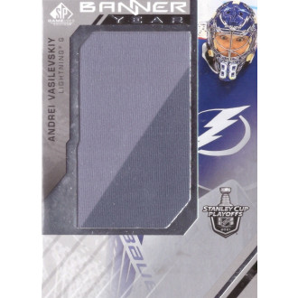 Jersey karty - Vasilevskiy Andrei - 2021-22 SP Game Used 2021 NHL Stanley Cup Playoffs Banner Year Relics grey-blue No.BYSC-AV