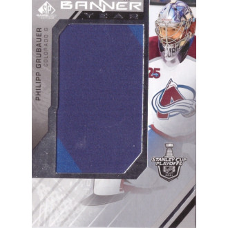 Jersey karty - Grubauer Philipp - 2021-22 SP Game Used 2021 NHL Stanley Cup Playoffs Banner Year Relics blue No.BYSC-PG