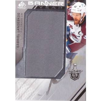 Jersey karty - Landeskog Gabriel - 2021-22 SP Game Used 2021 NHL Stanley Cup Playoffs Banner Year Relics grey No.BYSC-GL