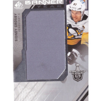 Jersey karty - Crosby Sidney - 2021-22 SP Game Used 2021 NHL Stanley Cup Playoffs Banner Year Relics grey No.BYSC-SC