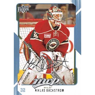 Řadové karty - Backstrom Niklas - 2008-09 MVP No.147